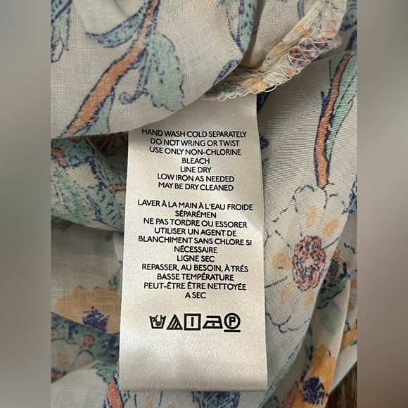 Anthropologie Pilcro The‎ Romy Relaxed Button down Blouse XXS Oversized - Picture 12 of 13